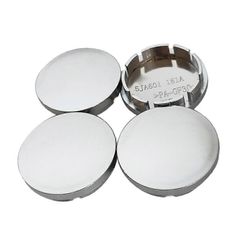 4kpl 56mm auton pyörän keskinavan suojukset universaali ABS-ajoneuvon renkaan vanteen suojus Hopea