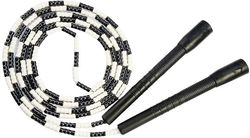 Sjippetov - Blødt beaded segment spring reb - justerbart virvarfrit fancy reb til træning Sort