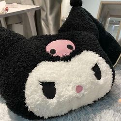 Fsu 40 * 45cm Kawaii Sanrios Plysj Pute Kuromi Min melodi Kirby Cartoon Anime Doll Leker Soft Stuffed Plysj Bursdagsgave til barn Black-kuromi-2