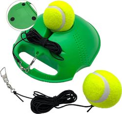 Tenniskouluttajan itseharjoittelu Rebound Baseboard Tennis Training Gear with 1 String Balls