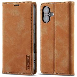 LC.IMEEKE iPhone 16 -kotelon lompakon mikrokuitunahkaiselle puhelimen kuorelle Monivärinen Style A