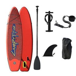 Oppustelig Surfbræt Seaside Beach -skiløb Surfbræt Pulp Board Sport PVC Surfbræt Padle Board Surfing Board Ny Rød