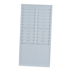 Bisofice Time Card Rack seinätelineen pidike 24 taskupaikka läsnäolotallentimelle Punch Time Office