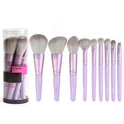 Mikasa 9pcs professionel makeup pensel sæt Blå