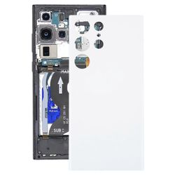 Samsung Galaxy S23 Ultra 5G SM-S918B OEM -akun takakansi Valkoinen