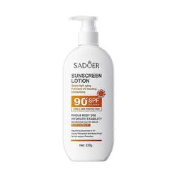 SPF 90+ aurinkovoide kasvoille koko käyttöön Suoja Aurinko UV-kestävä korjaava aurinkoesto kasvojen aurinkovoide Sunscreen Lotion 220ml