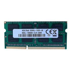 Ddr3 4gb kannettavan tietokoneen RAM-muisti 1333mhz PC3-10600 204 nastaa Sodimm-tuki kaksikanavainen Amd Laptop Me
