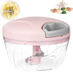 Suren Løg Chopper, Hvidløg Tryk 520ml 3 Blades Pink