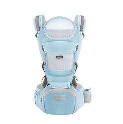 Handuo Baby Carrier med Lændestøtte - 360 All-position Baby Carrier blå