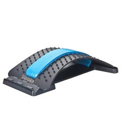 Professionel Rygsøjle Smertelindring Lændehvirvelsøjle Trækkraft Stretching Device Talje Rygsøjlen Slap af Ryg Massage Board (blå)