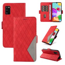 Gangxun Fodral för Samsung Galaxy A41 Plånboksskydd med kortplatser Stativ Skyddande Flip Kompatibel med Samsung Galaxy A41 Fodral Röd
