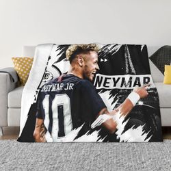 Kerota 10 Neymar Ultra-Soft Micro Travel Fleece pehmopeitot kotisänkyyn, sohvalle, olohuoneeseen ABD19686 50x40in 125x100cm