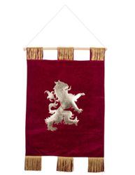 Koristelu vaakuna sametti viininpunainen ja kulta 50 x 80 cm