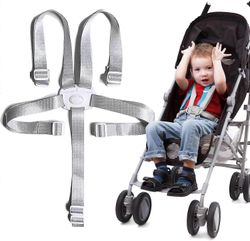 Turvahihnat Syöttötuolin turvavyö Viisipisteturvavyö rattaille ja lasten tuolille Vyö Säädettävä mukavuus