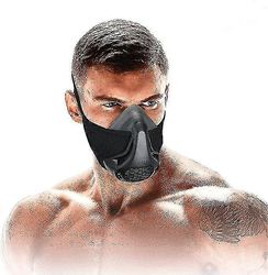 Generic High Altitude Mask, Training Workout Mask Men parantaa keuhkojen kapasiteettia, 24 tason hengitysvastus Fitness Mask kestävyyden parantamis...