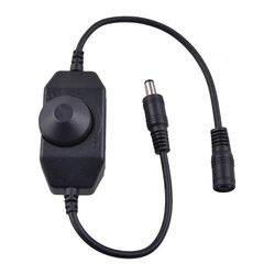 Led lysdæmper skifte lysstyrke justere controller til 3528 5050 5730 5630 enkelt farvestrimmel lys dc 12v 24v Hvid