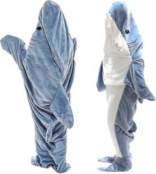 Shark Blanket Adult Dress Up, Super Soft Sofa Snuggle Blanket Shark Blanket Makuupussi, kannettava haipeitto huppari L