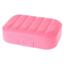 Kylpyhuoneen saippua-astialevy koteloon Kotisuihku Matka Vaelluspidike Säiliö Saippualaatikko Muovinen saippualaatikon annostelija Saippua Ra Pink ...