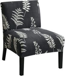 Linkrunning Trykt armløs stol slipcover stretch armløs accent stol dækker aftagelig accent tøfler stol betræk til stue spisestue hotel armløs accent c