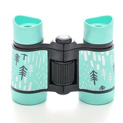 Mikasa Kikkert til børn Drenge Kompakt høj opløsning stødsikker vandtæt kikkert Udendørs Play Bird Watching 4X30 Lyseblå