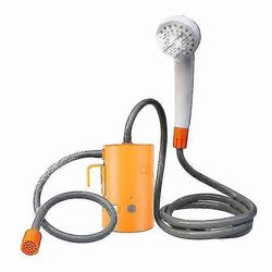 Suuri kapasiteetti retkeilysuihku ulkona sähköinen suihkupumppu ladattava suihku taitettava kauha vaellusvarusteet 2023 Oranssi