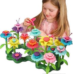 Kukkapuutarhan rakennuslelut Esikoulun varren aktiviteettisarja, joulun syntymäpäivälahjaksi lasten ja taaperoiden leluille Monivärinen 90pcs