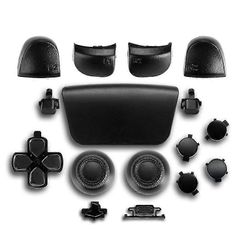 Täydellinen painikesarja PS5-joystick-ohjaimen mod-sarjan vaihto-osaan Musta