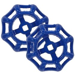 Winomo 2 kpl vaihtosulkuventtiili käsipyörän hana venttiili pyörän kahva metalliletku ruokalappukahva Sininen 5.90X5.90X1.50CM