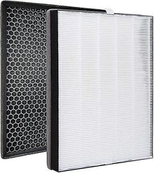 Filtersett kompatibelt med Philips Ac2889, Ac2887, Ac2882, Ac3829/10, Series 2000 2000i Air Purifier Hepa + aktivert karbonfilter for Philips Fy242/