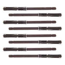 8kpl piilotettu kelluva hyllykiinnike seinälle asennettavat hyllykannattimet tuet DIY-mukautetuille seinäkelluville lautahyllyille Ruskea