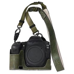 Tyyppi A Canon EOS 90D/80D/70D/60D -kamerakotelolle, jossa olkahihna, suuri leikattu litsirakenne Monivärinen Style A