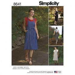 Simplicity Enkelt symønster 8641 Dame H5 (6-8-10-12-14)