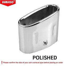 aidot SUMSOO-pakoputken kärjet OEM-osalla sopivat BMW Z3 1.8 -malliin 1.9 Cabrio Pakoputken verhoilu 53x113mm / 90mm 18129416186 Pakoputken kärki P...