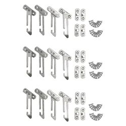 12 Pakkaus Ikkunanrajoitin Lukot Ikkunanrajoitin Koukku Ruostumattomasta teräksestä valmistettu lapsilukkorajoitin S: llä