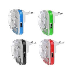 Usb Yleisakkulaturi Lcd-ilmaisinnäyttö Eu /us Pistoke Kevyt