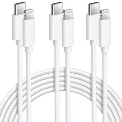 iPhone-pikalaturin kaapeli 3Pack 2M USB C-LIGHTNING-kaapeli [MFi-sertifioitu] Uusi iPhone-kaapeli, joka on yhteensopiva iPhonen kanssa14 13 12 11 P...
