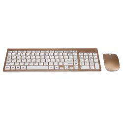 2,4 gHz:n langaton näppäimistö- ja hiiriyhdistelmä Mac Pc:lle Windowsxp/7(kulta)