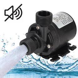 Ultratyst DC 12v Mini Borstlös Motor Dränkbar Vattenpump 800L / h Trädgård Bärbar 5,5 m För Kylsystem Fontäner Värmare