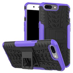 Shockproof rustning sag for oneplus 9r med kickstand all inclusive dække lilla rpc1542