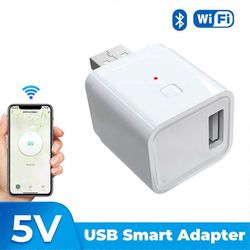 Doodle Smart USB -sovittimen kytkin 5V 2A WiFi-virtalähteen lataus APP-äänen ajoituksen ohjaus USB-sovitin Kuten