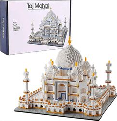 Lahja-arkkitehtuuri: Taj Mahal -mallin rakennussarjan mallisarja ja lahja lapsille ja aikuisille, mikro-minilohko 3950kpl väripakkauslaatikolla