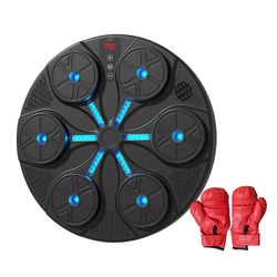 Musiikkinyrkkeilykone Punching Pad -harjoitus käsineillä Kodin nyrkkeilyvälineet Mustat lasten käsineet