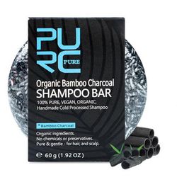 Hiusten tummentava shampoo saippuapala bambu hiilen korjaus harmaa valkoinen hiusväri väri kasvot hiukset vartalo luonnollinen hiustenhoitoaine 1 l...