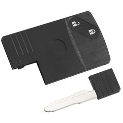 2-painikkeinen älykortin kaukosäätimen avaimen kuorikotelo Mazda 5 6 CX-7 CX-9 RX8 Miataan musta