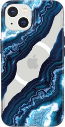 Tech 21 Tech21 Iphone 14 Evo Art yhteensopiva Magsafe-takakotelon kanssa - sininen / valkoinen