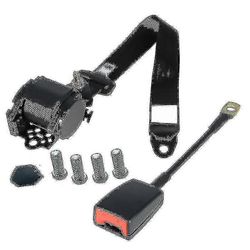 Kolmipisteinen auton turvavyö täysin automaattinen sisäänvedettävä kuljettajan turvavyö Kolmipiste peruspistorasialla