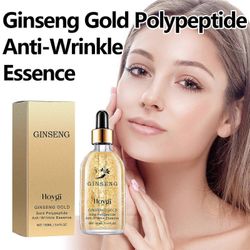 Ginseng Gold Polypeptide Anti-Wrinkle Serum, Skin Rejuvenating Facial Essence Moisture Ginseng Anti Aging Serum palauttaa kiinteyden 1kpl - 100ml
