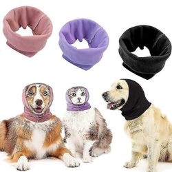 Pet Neck Ear Protective Snood Huivi Suihku Korvasuojaimet musta M