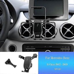 Auton matkapuhelimen pidike Mercedes Benz W246 W242 B -luokan älypuhelimeen asennettava auton muotoilukiinnike GPS-jalusta Käännettävä tuki
