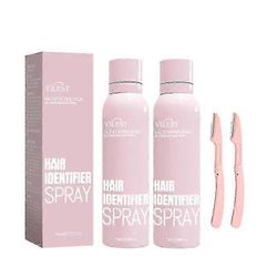 2x Hiustentunnistussuihke Dermaplaning-suihkejauhe kasvojen karvoitukseen, kosteuttava ja ihonhoito Dermaplaner-suihke kasvojen parranajoon